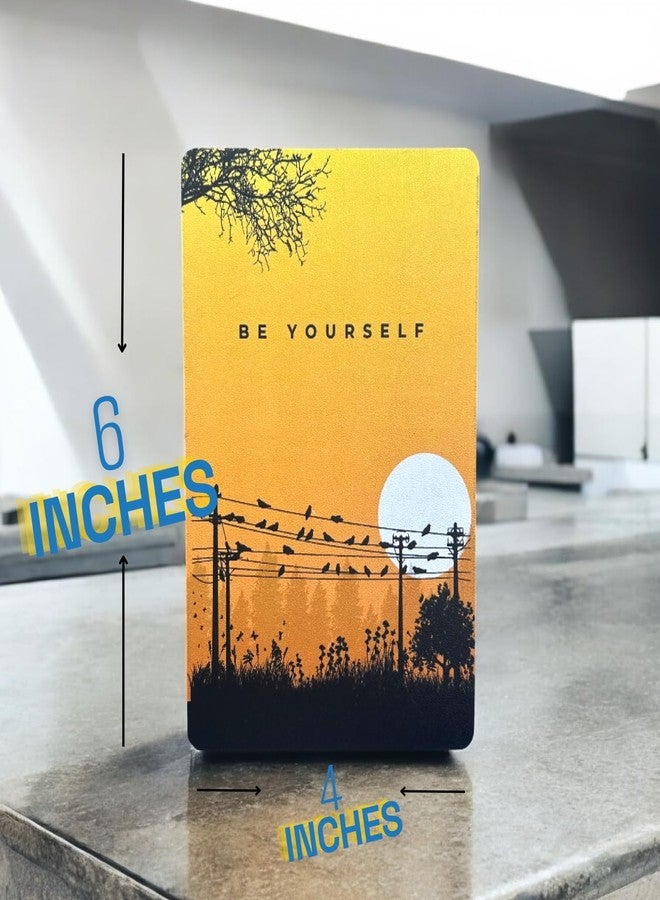Maefele Motivational Desk Frame Set - 3 Minimalist Quote Prints for Focus & Self-Belief | You Are Enough, Push Your Limits, Be Yourself | Inspirational Table Decor for Office, Gym & Study Desk - Image 2